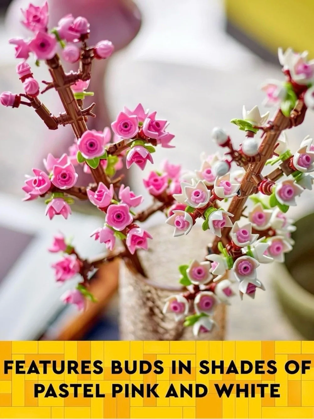 LEGO Pink and White Cherry Blossom 40725 & Roses 40460 Set of 2